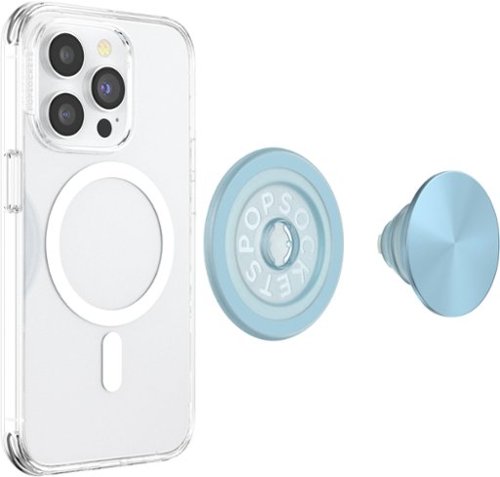 PopSockets MagSafe Round PopGrip Cell Phone Grip & Stand, with Adapter Ring for Mobile Phones - Blue Sigh HOW TO BUY