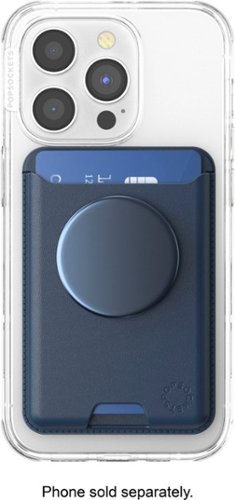 PopSockets MagSafe Softgoods PopWallet+ Cell Phone Wallet & Grip, with Adapter Ring - Blue WORLDWIDE DELIVERY