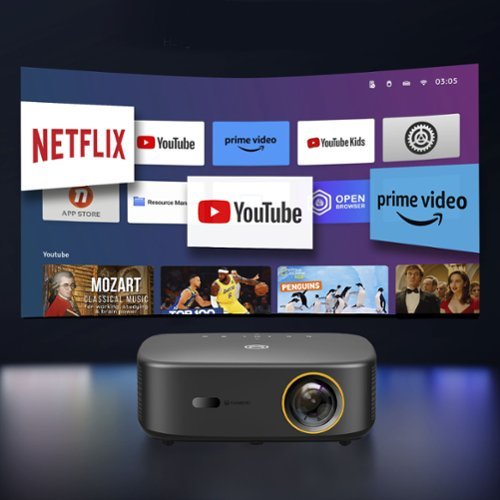 Vankyo Performance V700 Pro Native 1080P Wireless Smart WebOS Single LCD Portable Projector - Gray HOW TO BUY