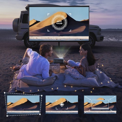 Vankyo Performance V700 Pro Native 1080P Wireless Smart WebOS Single LCD Portable Projector - Gray GLOBAL SHIPPING