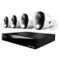 Night Owl - 12 Channel 4 Camera Indoor/Outdoor Wired 4K 1TB DVR Security System with 2-way Audio - Black/White-Front_Standard