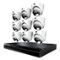 Night Owl - 24 Channel 9 Dome Camera Indoor/Outdoor Wired IP 4K 4TB NVR Security System with 2-way Audio - Black/White-Front_Standard