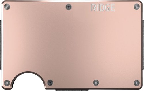The Ridge Wallet - Aluminum: Cash Strap - Rose Quartz