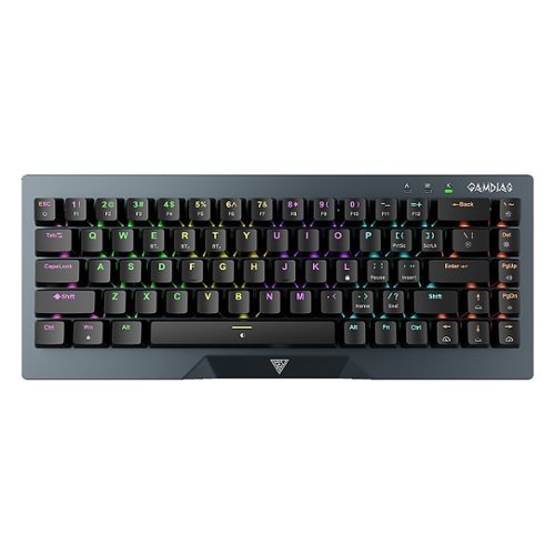 GAMDIAS Hermes M4 65% Wired Mechanical Gaming Keyboard with RGB Backlighting - Gunmetal Grey WORLDWIDE DELIVERY