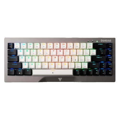 GAMDIAS Hermes M4 Hybrid 65% Wired Mechanical Gaming Keyboard with RGB Backlighting - Gunmetal Grey WORLDWIDE DELIVERY