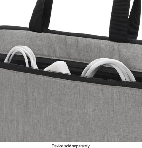 Incase Carry Zip Brief for up to 14 Laptop - Cement Gray WORLDWIDE DELIVERY
