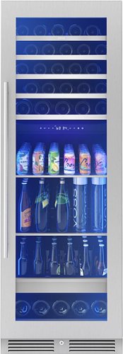 Photos - Wine Cooler Zephyr  Presrv 24 in. 54-Bottle and 161-Can Dual Zone Full Size Wine and 