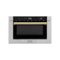 ZLINE - Autograph Edition 24" 1.2 cu. ft. Built-in Microwave Drawer in - Stainless Steel and Gold Accents-Front_Standard