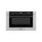 ZLINE - Autograph Edition 24" 1.2 cu. ft. Built-in Microwave Drawer in - Stainless Steel and Matte Black Accents-Front_Standard