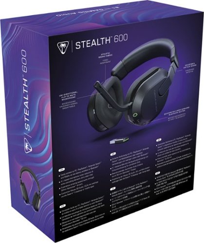 Turtle Beach Stealth 600 Wireless Multiplatform Gaming Headset for PC, PS5, PS4 & Mobile with 80-Hr Battery - Black BUY IN UK