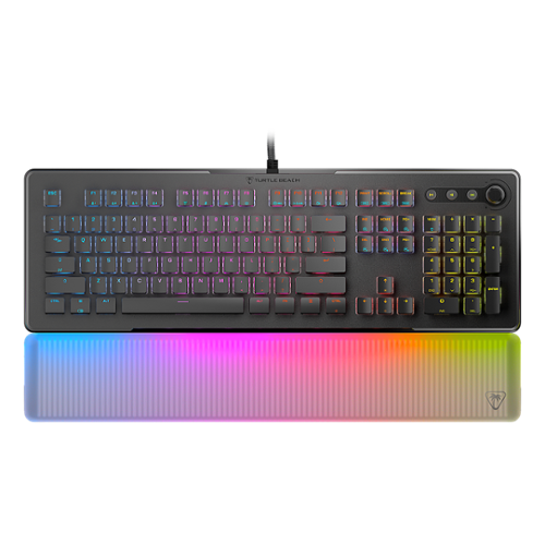 Turtle Beach Vulcan II Max Full-size Wired Mechanical TITAN Switch Gaming Keyboard with RGB lighting and palm rest - Black