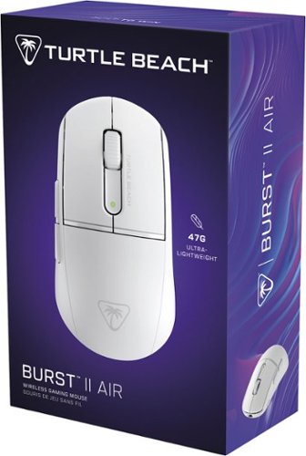 Turtle Beach Burst II Air Ultra Lightweight Wireless Symmetrical Gaming Mouse with Bluetooth & 120-hour battery - Wireless - White BUY IN DUBAI