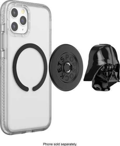 PopSockets PopGrip Cell Phone Grip/Stand with MagSafe Base & Adapter Ring -  Dimensionals Star Wars N.03 Darth Vader - Black GLOBAL SHIPPING