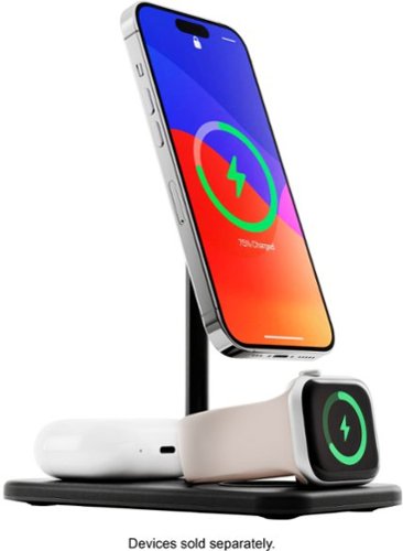 Twelve South HiRise 3 Deluxe 3-in-1 Desktop Charging Stand with MagSafe - Black SHOP ONLINE