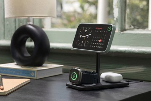 Twelve South HiRise 3 Deluxe 3-in-1 Desktop Charging Stand with MagSafe - Black BUY IN MIDDLE EAST
