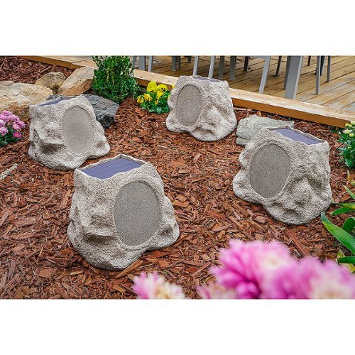 Victrola Outdoor Wireless Bluetooth Solar Rock Speaker Connect (Each) - Stone HOW TO BUY