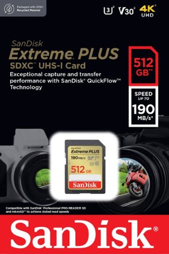 SanDisk Extreme PLUS 512GB SDHC/SDXC UHS-I Memory Card GLOBAL SHIPPING