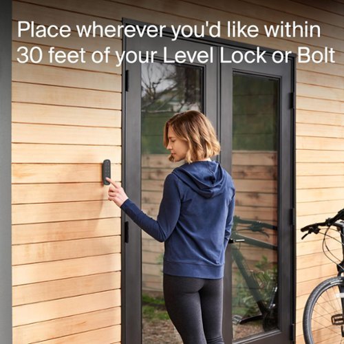 Level Backlit Bluetooth Keypad – Smart Keypad for Level Locks with Sharable Key Codes - Black GLOBAL SHIPPING