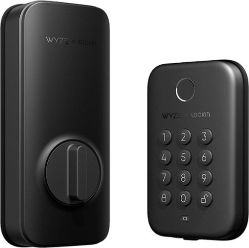 Wyze - Smart Lock Bolt, Fingerprint Keyless Entry, Bluetooth Deadbolt Replacement, In-App Monitoring and Scheduled Access - Black