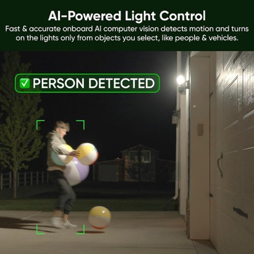Wyze Floodlight Camera Pro, 3000 Lumen LEDs, 180° Wide View, 2k HD Outdoor Wi-Fi Floodlight Home Security Camera - Black GLOBAL SHIPPING