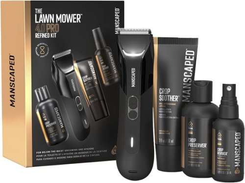 Manscaped - The Lawn Mower 4.0 Pro Refined Package SkinSafe Electric Body Hair Trimmer Grooming Gift Set - Black