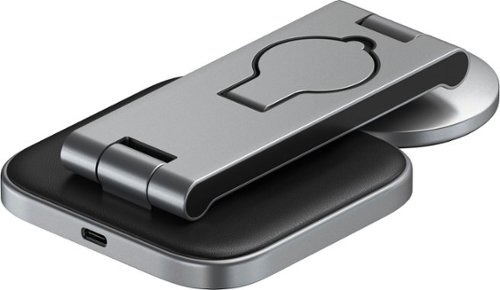 Satechi 3-in-1 Foldable Qi2 Wireless Charging Stand for iPhone, Apple Watch, and AirPods - Space Gray BUY IN UAE