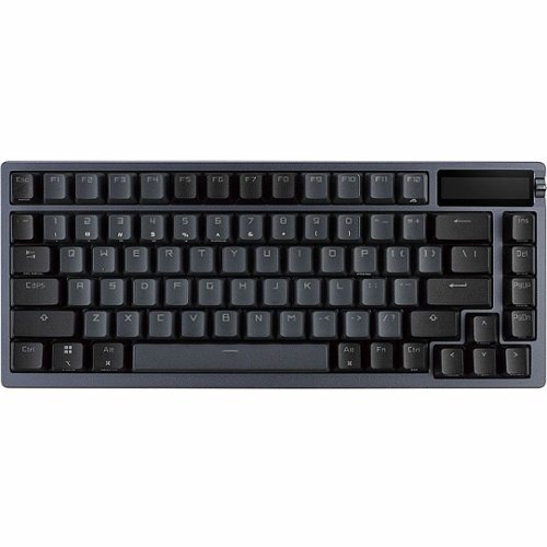 ASUS - Azoth Ergonomic Bluetooth Mechanical Gaming Keyboard with OLED Display - Black