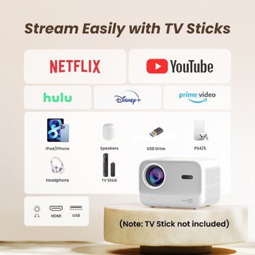 Yaber L2s Portable Projector, Native 1080P Autofocus, Outdoor