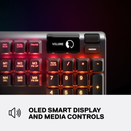 SteelSeries Apex 5 Full Size Wired Mechanical Hybrid Blue Tactile & Clicky Switch Gaming Keyboard with RGB Backlighting - Black WHERE TO BUY