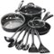 Cuisinart - Pro Classic 13-Piece Aluminum Cookware Set - Black-Angle_Standard 