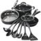 Cuisinart - Pro Classic 13-Piece Aluminum Cookware Set - Black-Angle_Standard