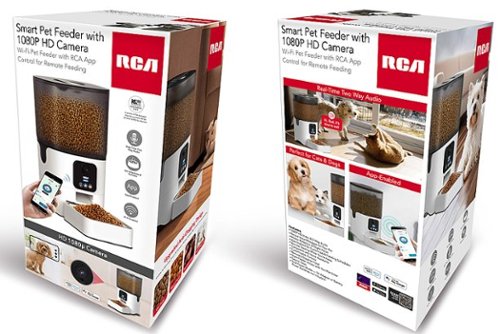 RCA Smart Pet Feeder with Camera - White/ Black WHERE TO BUY