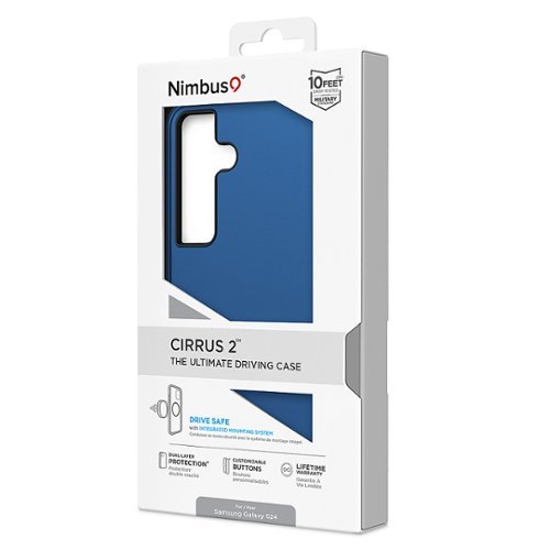 Nimbus9 Cirrus 2 Case for Samsung Galaxy S24 Case - Basic with Mount - Crimson - Textured Finish - Integrated Mounting - Cobalt Blue HOW TO BUY