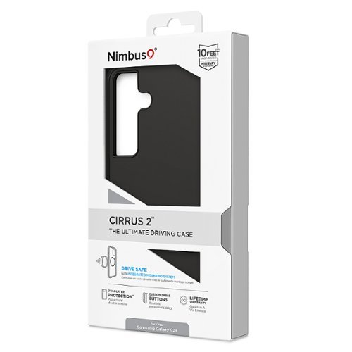 Nimbus9 Cirrus 2 Case for Samsung Galaxy S24 Case - Basic with Mount - Crimson - Textured Finish - Integrated Mounting - Black HOW TO BUY