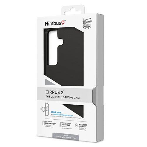 Nimbus9 Cirrus 2 Case for Samsung Galaxy S24 Plus Case - Basic with Mount - Crimson - Textured Finish - Integrated Mounting - Black HOW TO BUY