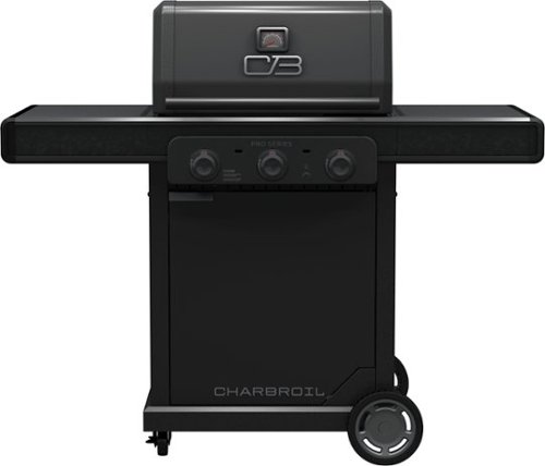Charbroil - Pro Series with Amplifire Infrared Technology 3-Burner Propane Gas Grill Cabinet, 463365124 - Black