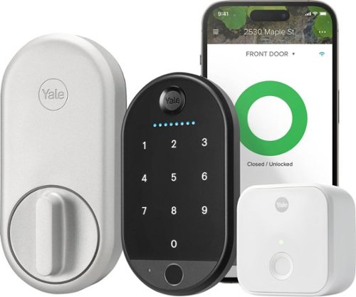 Yale - Approach - Smart Lock Wi-Fi Retrofit Deadbolt with Keypad Access - Silver