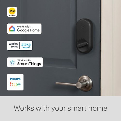 Yale Approach -Apartment  Smart Lock Wi-Fi Deadbolt with Keypad Access - Black Suede WORLDWIDE DELIVERY