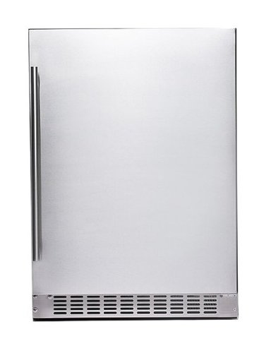 "Azure - 5.6 Cu. Ft. 24"" Under-counter Refrigerator with Solid Stainless Door,  Indoor or Outdoor rated - Stainless Steel"