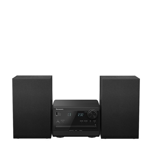  Panasonic - Stereo System with CD, Bluetooth® and Radio, 20W - Black