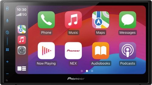 Pioneer - 6.8" – Wired Android Auto™ and Wired Apple CarPlay® Bluetooth® Digital Media (DM) Receiver Maestro Compatible HD Radio - Black