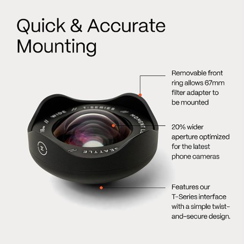 Moment Wide T-Series 18mm Lens Filter GLOBAL SHIPPING