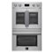 Forno Appliances - Asti 30 in. Electric Double Wall Oven with French Doors - Stainless Steel-Front_Standard