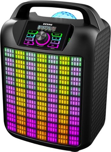 ION Audio Party Rocker Max High-Power Portable Bluetooth Speaker with Customizable Party Theme Lights - Black SHOP ONLINE