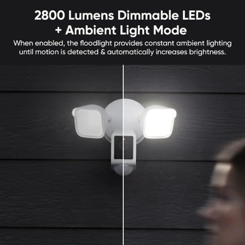 Wyze Wired Outdoor Wi-Fi, 2800 Lumen Floodlight Home 2k Security Camera v2 - White GLOBAL SHIPPING