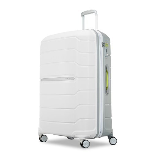 Samsonite - Freeform 31" Expandable Spinner Suitcase - White/Grey