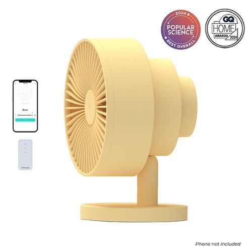 Windmill Smart Whisper-Quiet Air Circulator and Fan with 5 speeds and Remote - Butter