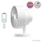 Windmill - Smart Whisper-Quiet Air Circulator and Fan with 5 speeds and Remote - White-Front_Standard