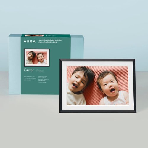 Aura Home Carver 10 Digital Wifi Frame - Matted Gravel SHOP ONLINE
