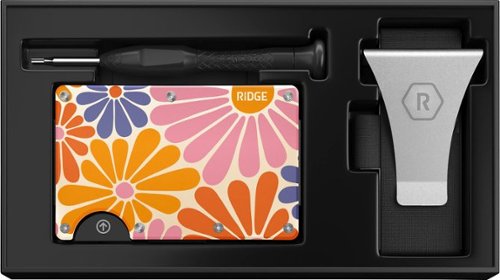 The Ridge Wallet Aluminum - Flower Power HOW TO BUY